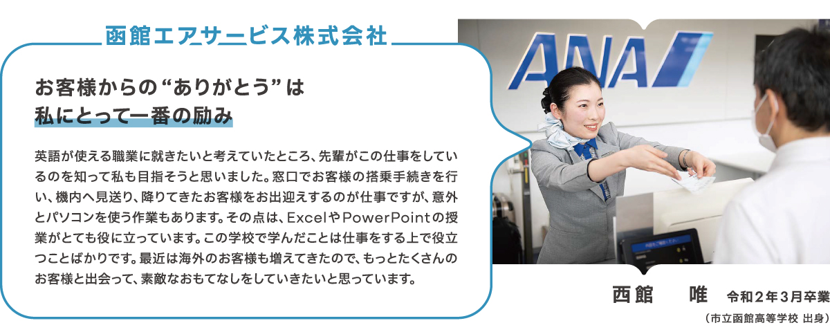 ビジネス学科卒業生
